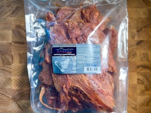 Картофель «Бруто» со вкусом бекона 130 гр.: Мясо (АЛЬЯНС) вяленое курица 500гр 