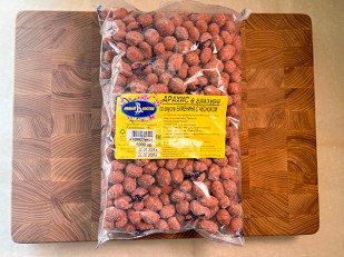 Чипсы из лаваша: Арахис в глазури со вкусом буженина с чесноком