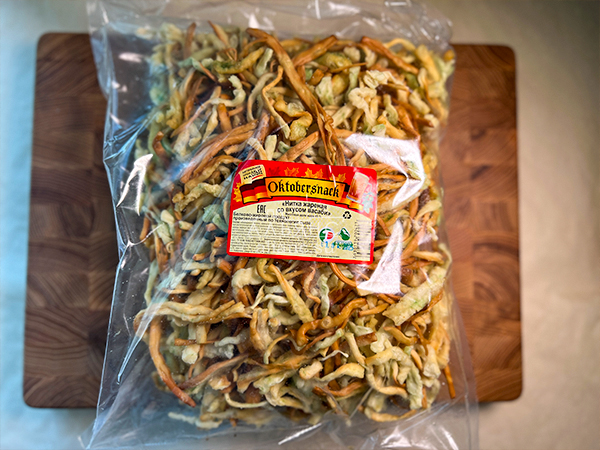 Нитка ЖАРЕНАЯ "Васаби" Oktobersnack 1 кг (сырный продукт) в Нижнем Новгороде