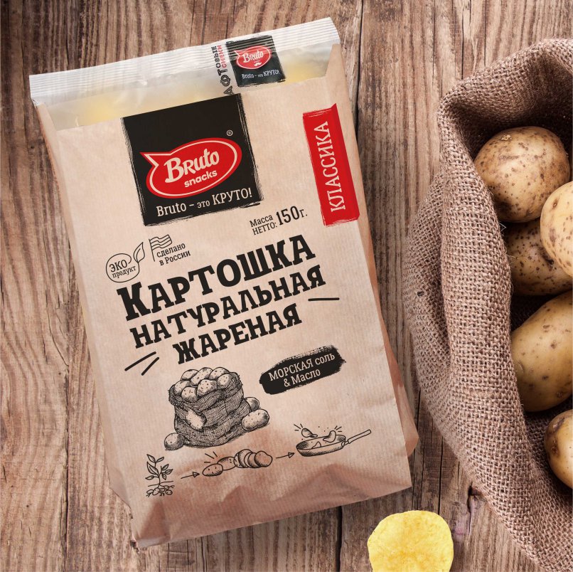 Картофель «Бруто» с солью 130 гр. в Нижнем Новгороде